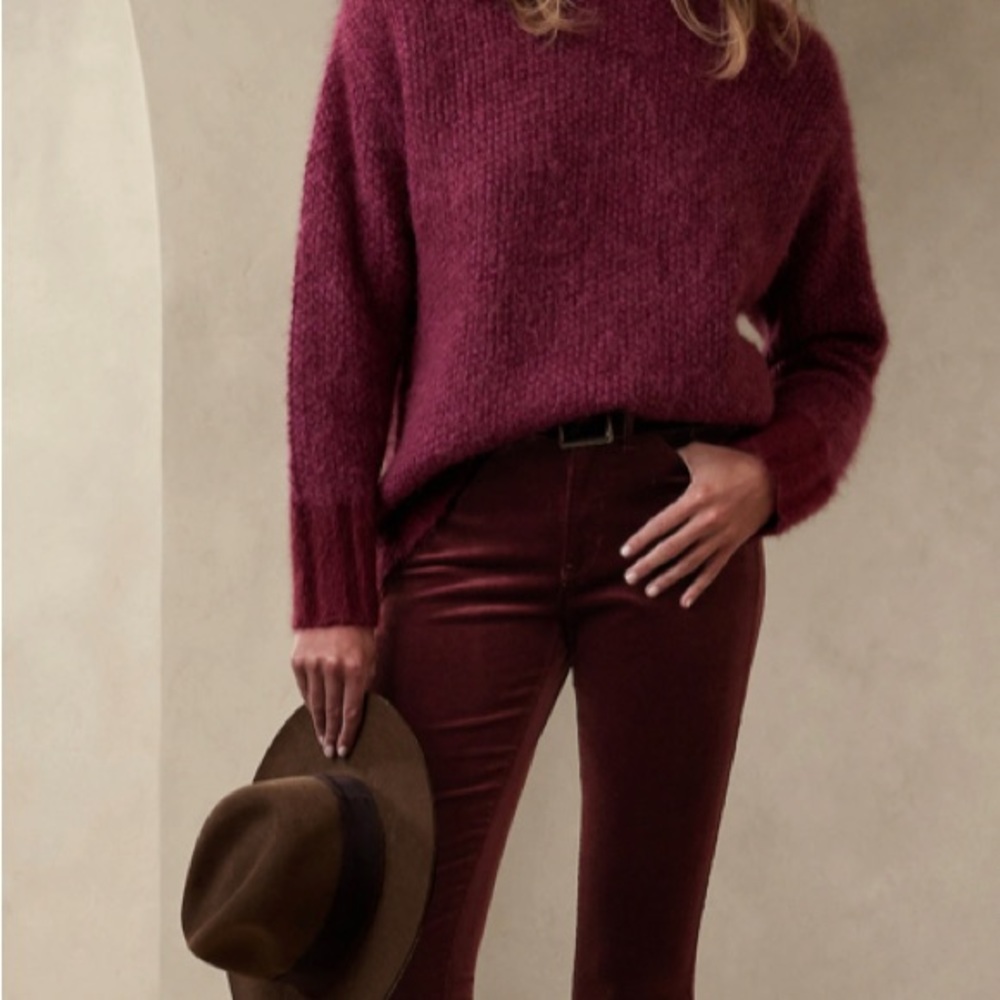 Banana Republic Corduroy Pants Dark Cherry